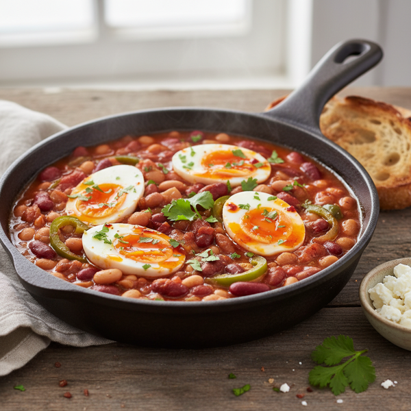 Hearty Bean and Egg Stew recipe