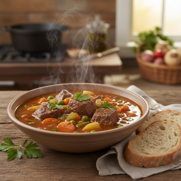 Hearty Beef & Vegetable Medley Soup recipe