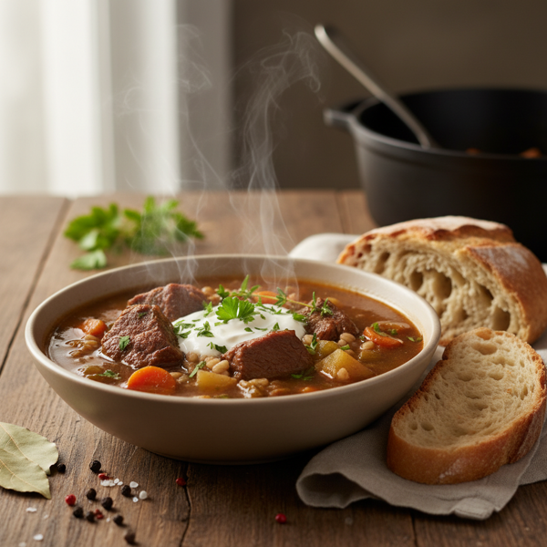 Hearty Beef and Barley Soup recipe