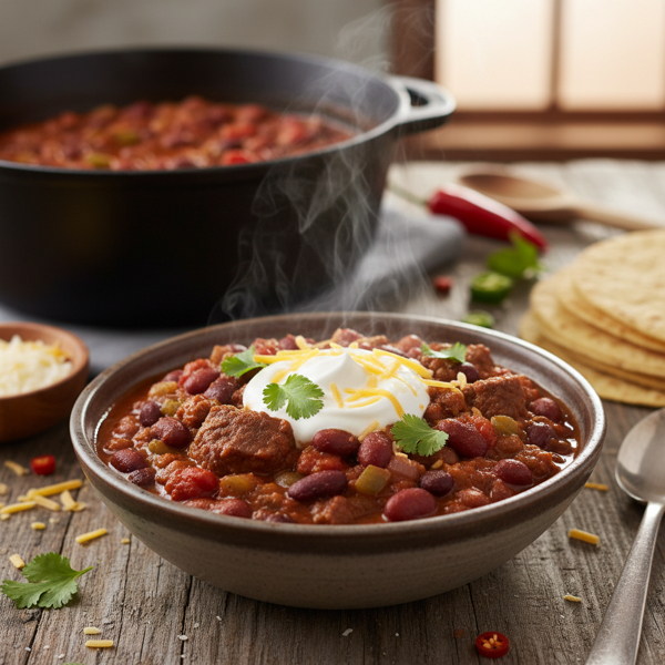 Hearty Beef and Bean Chili Delight recipe
