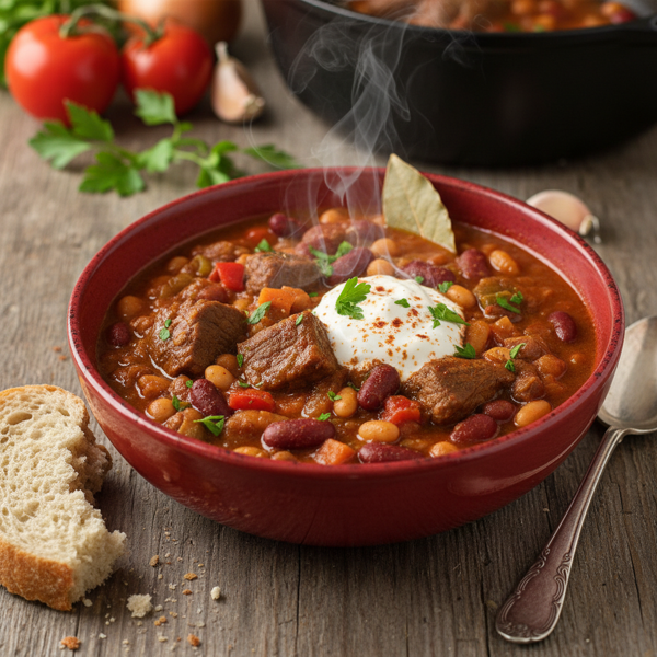 Hearty Beef and Bean Goulash recipe