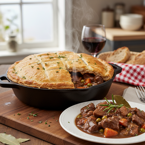 Hearty Beef and Kidney Pot Pie recipe