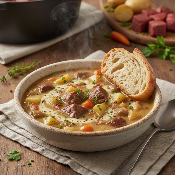Hearty Beef and Potato Chowder recipe