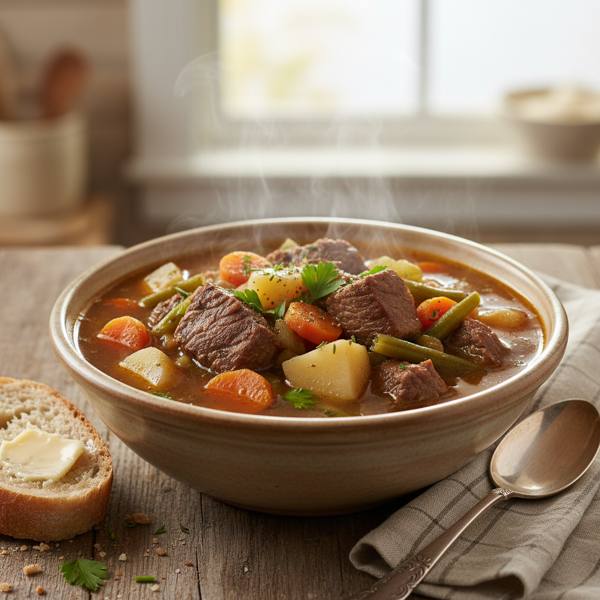 Hearty Beef and Veggie Soup recipe