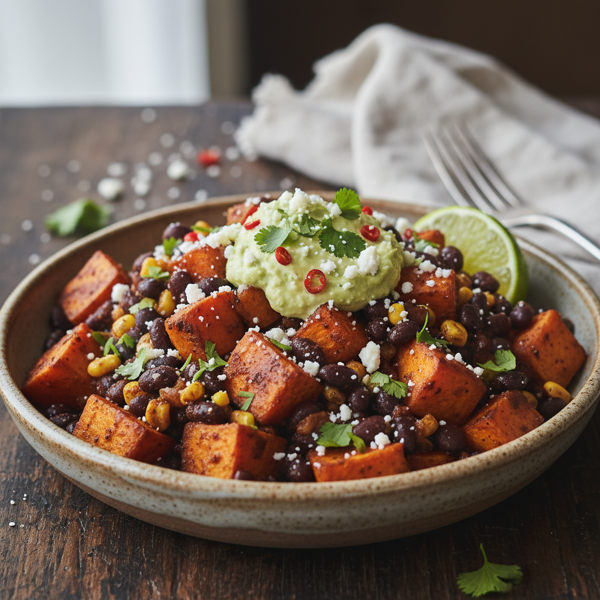 Hearty Black Bean & Sweet Potato Delight recipe