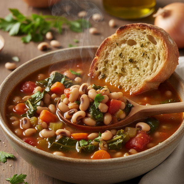 Hearty Black Eyed Pea & Vegetable Soup recipe