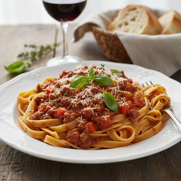 Hearty Bolognese Fettuccine recipe