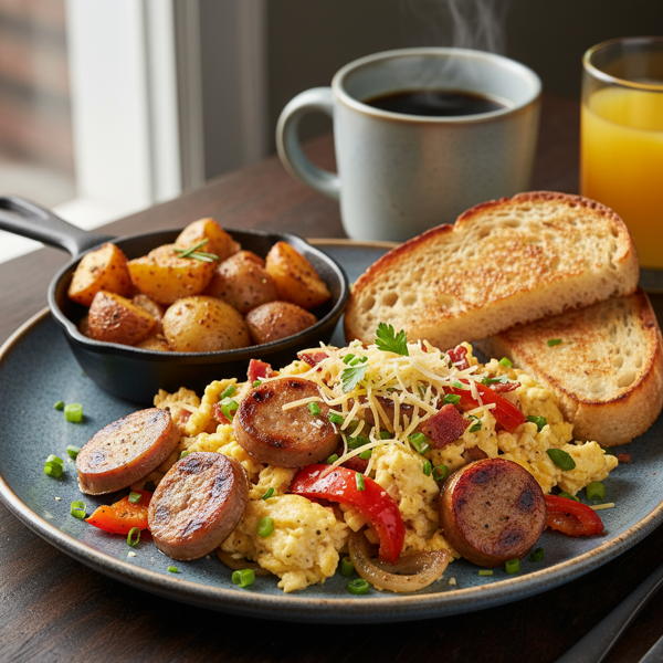 Hearty Bratwurst Breakfast Scramble recipe