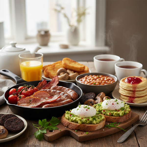 Hearty British Brunch Feast recipe