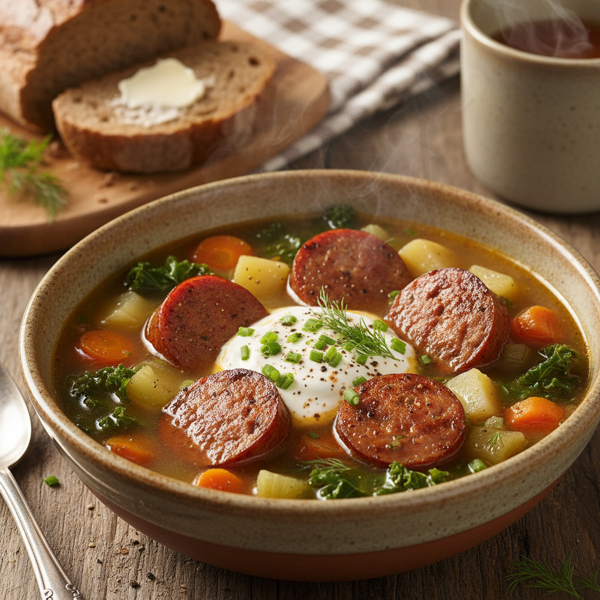 Hearty Canadian-German Farmer Sausage Soup recipe