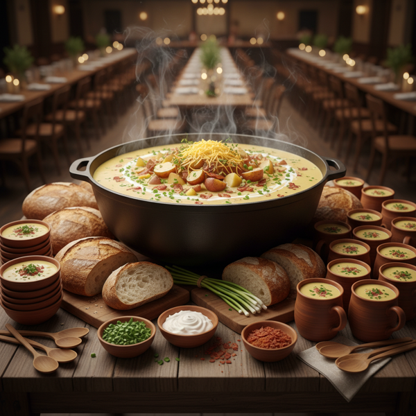 Hearty Celebration Potato Soup for 50 recipe