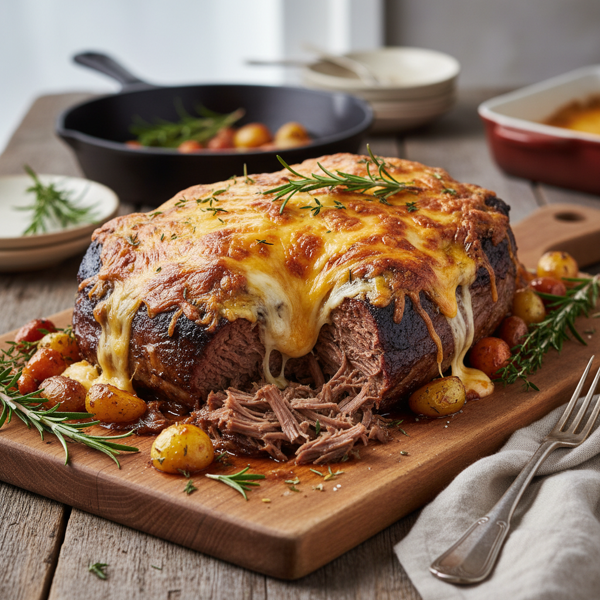 Hearty Cheesy Beef Roast recipe