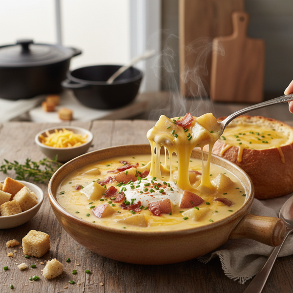 Hearty Cheesy Potato Soup recipe