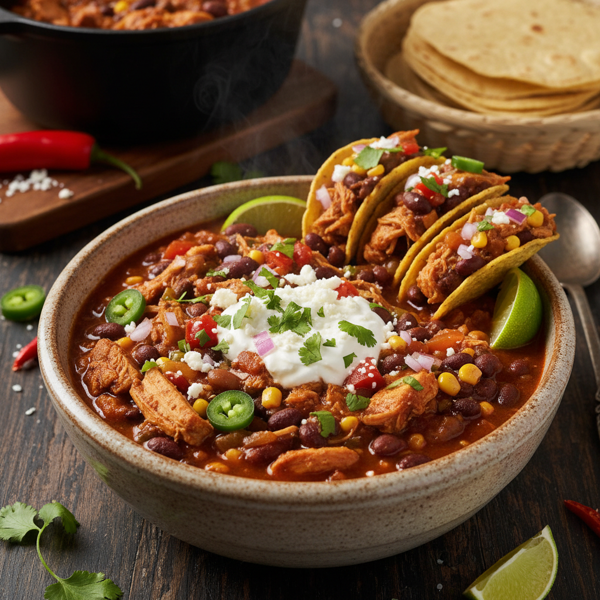 Hearty Chicken Chili Taco Stew recipe