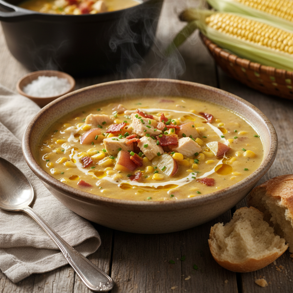 Hearty Chicken Corn Chowder recipe