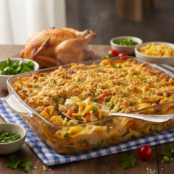 Hearty Chicken Noodle Bake recipe