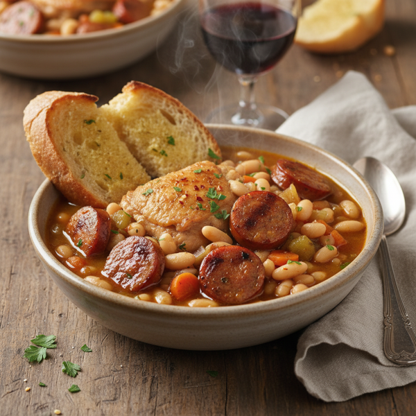 Hearty Chicken, Sausage & White Bean Stew recipe
