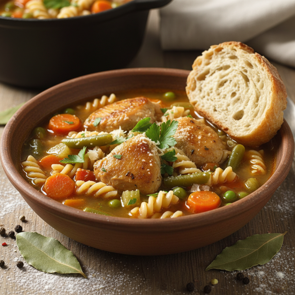 Hearty Chicken Vegetable Pasta Soup recipe