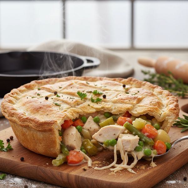 Hearty Chicken & Vegetable Pot Pie recipe