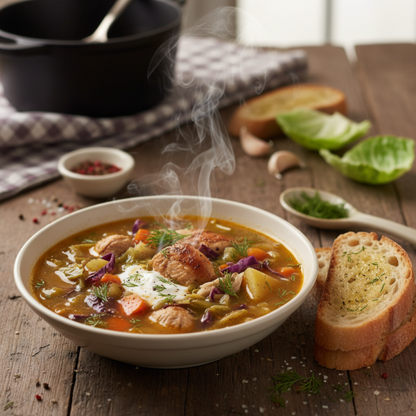 Hearty Chicken and Cabbage Soup recipe