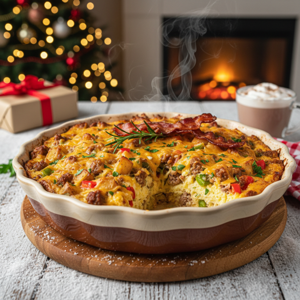 Hearty Christmas Morning Breakfast Casserole recipe