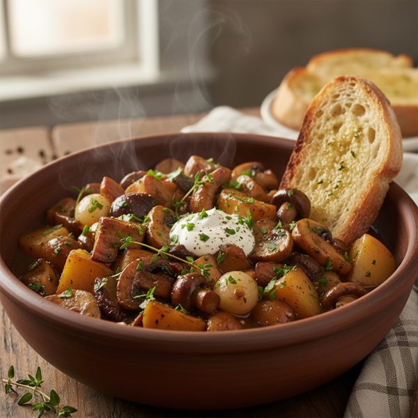 Hearty Chunky Mushroom Delight recipe