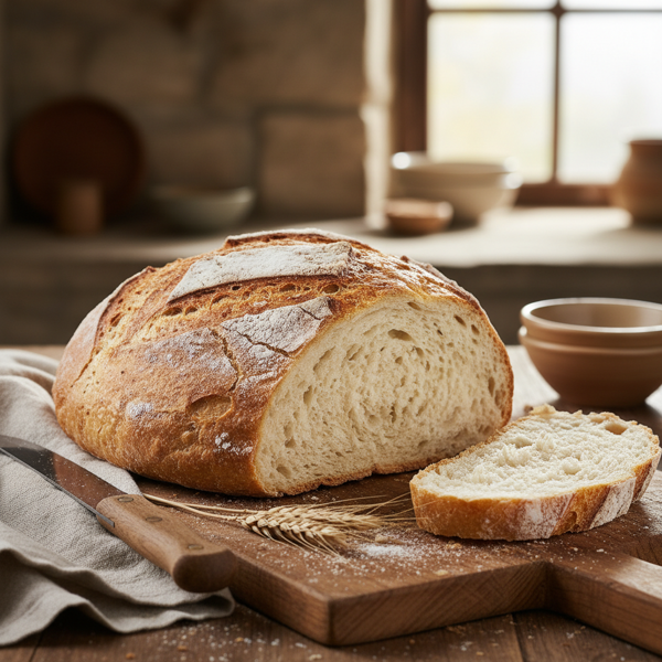 Hearty Classic Artisan White Bread recipe