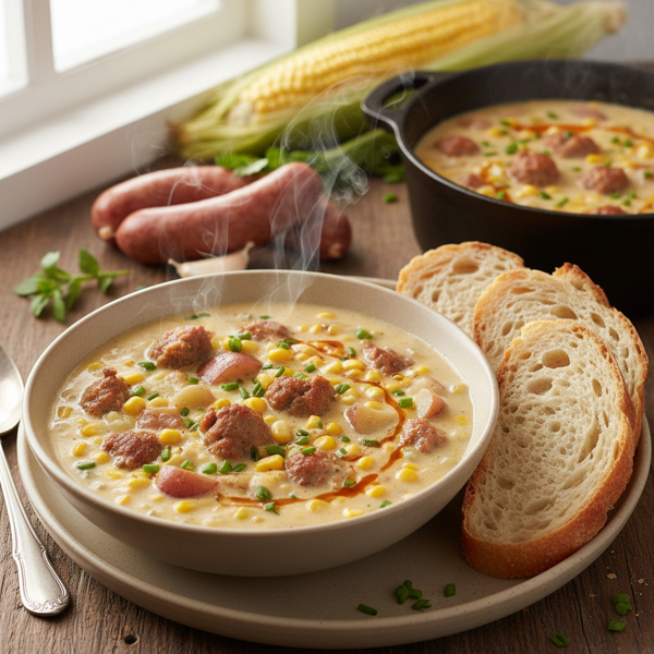 Hearty Corn and Sausage Chowder recipe