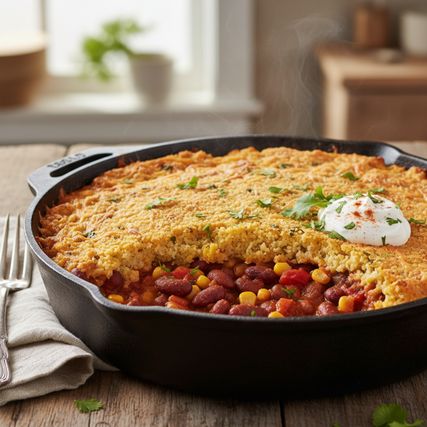Hearty Cornmeal and Kidney Bean Casserole recipe
