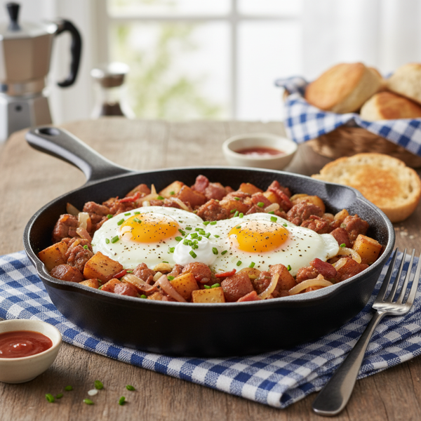 Hearty Country Breakfast Hash Skillet recipe