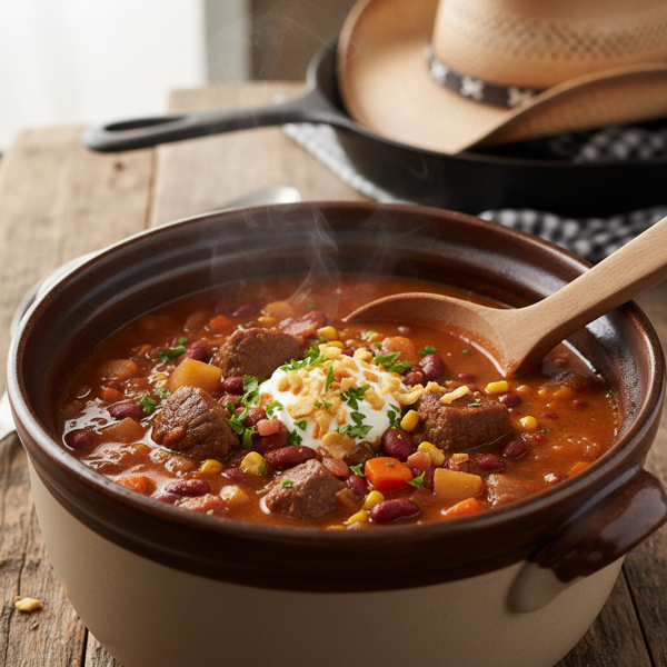 Hearty Cowboy Crock Pot Stew recipe