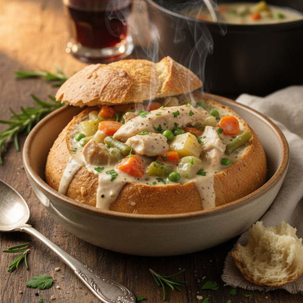 Hearty Creamy Chicken and Vegetable Stew recipe
