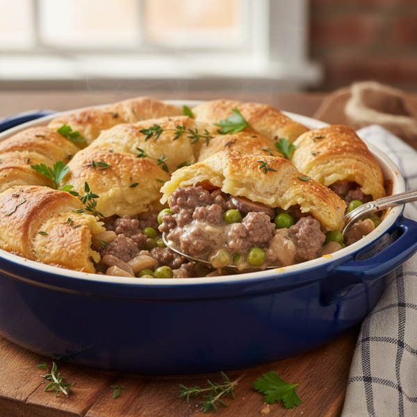 Hearty Crescent Beef Casserole recipe