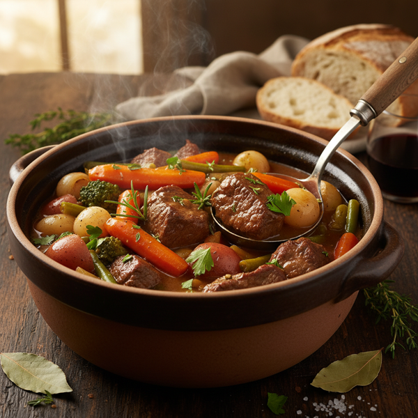 Hearty Crock Pot Beef and Vegetable Medley recipe