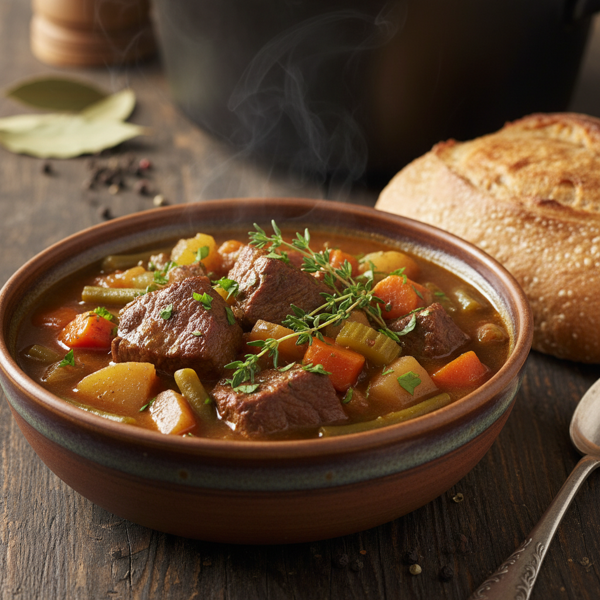 Hearty Crock Pot Beef and Vegetable Stew recipe