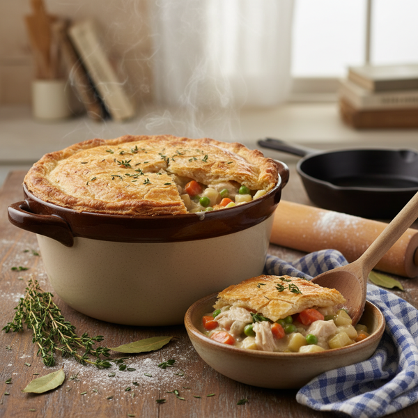Hearty Crock Pot Chicken Pot Pie recipe