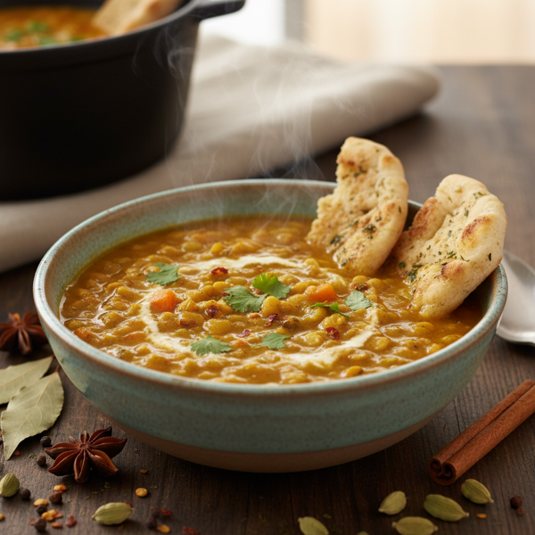 Hearty Curried Split Pea Soup recipe