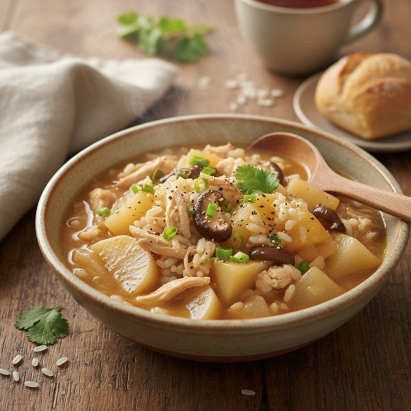 Hearty Daikon Rice Stew recipe