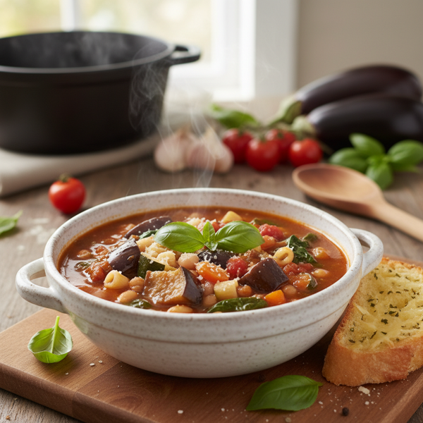 Hearty Eggplant Minestrone recipe