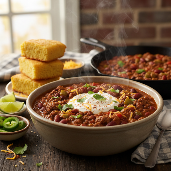 Hearty Family Chili Delight recipe