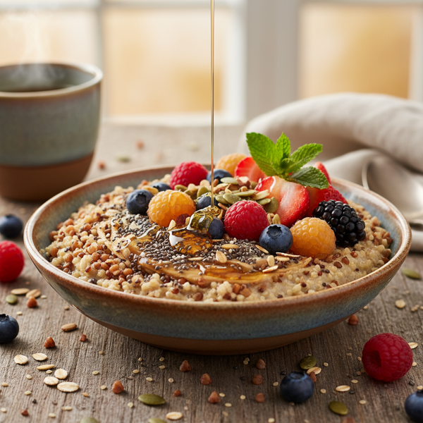 Hearty Five Grain Breakfast Bowl recipe