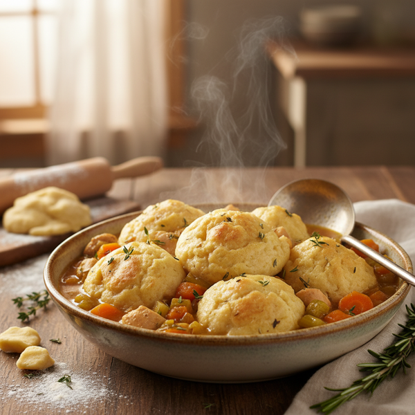 Hearty Fluffy Dumplings recipe