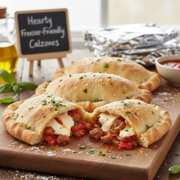Hearty Freezer-Friendly Calzones recipe