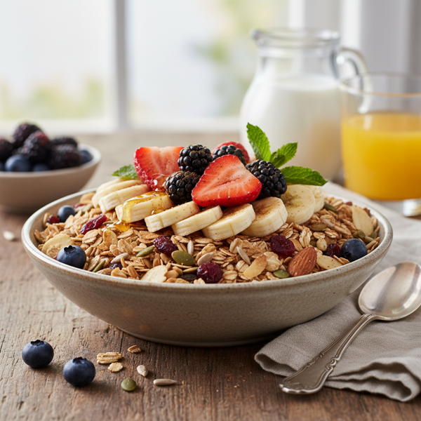 Hearty Fruity Muesli Bowl recipe