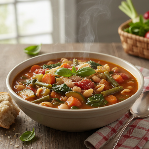 Hearty Garden Vegetable Minestrone recipe