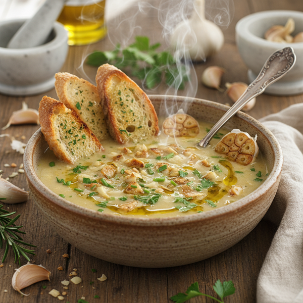 Hearty Garlic Elixir Soup recipe