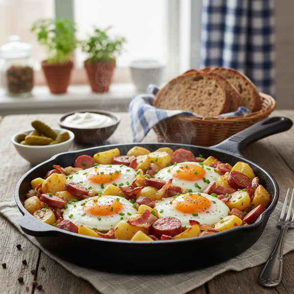 Hearty German Farmers' Skillet Breakfast recipe