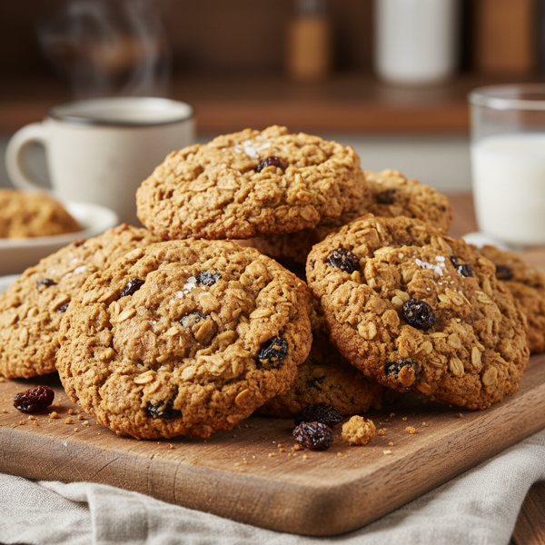 Hearty Giant Oatmeal Raisin Cookies recipe
