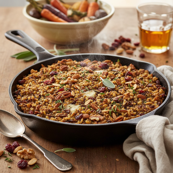 Hearty Grain and Nut Stuffing Medley recipe