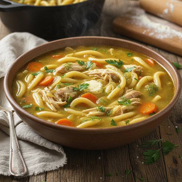 Hearty Grandma's Chicken Noodle Delight recipe